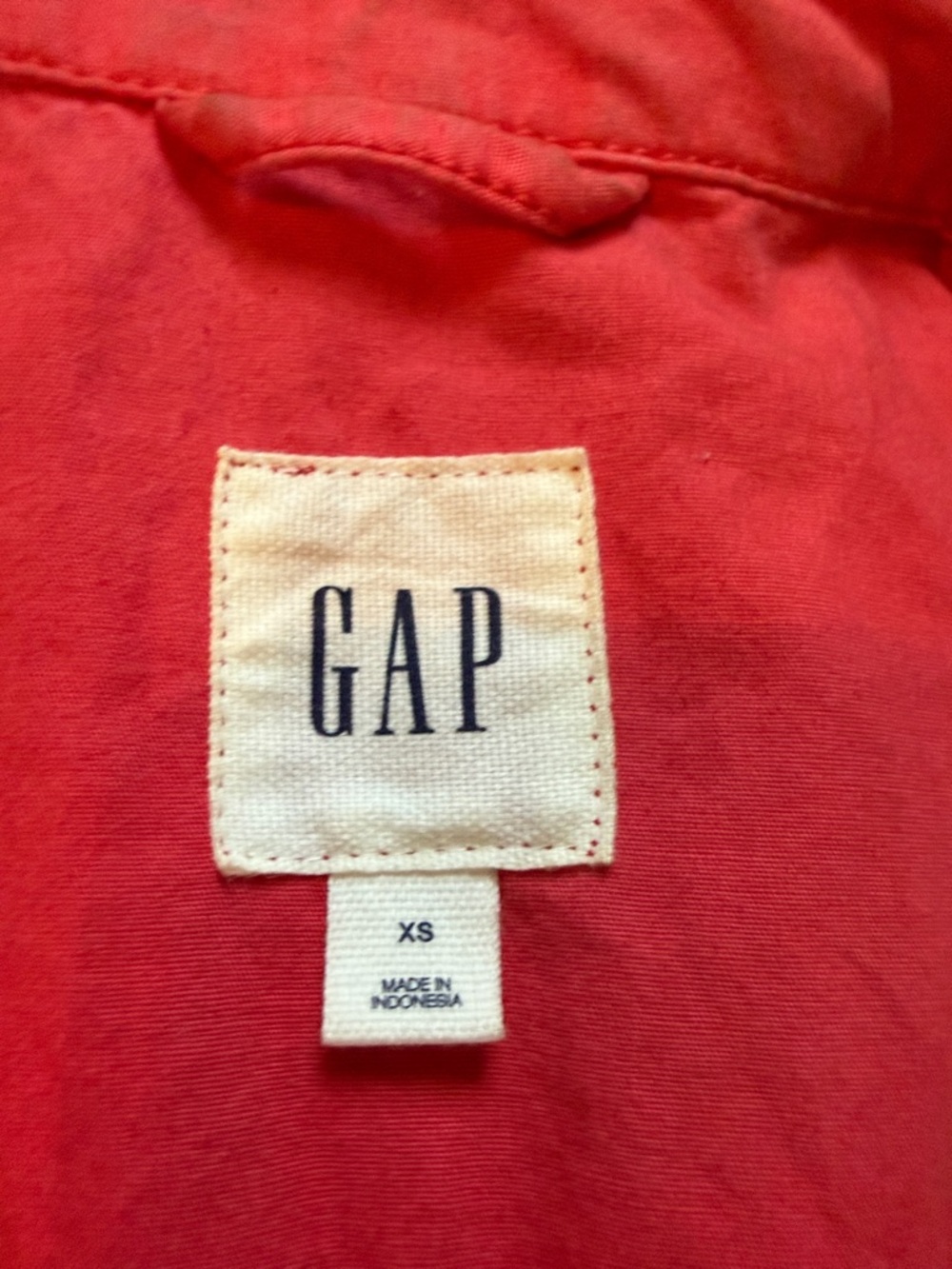 GAP Women's Coral-Red Utility Jacket - Picture 6 of 7